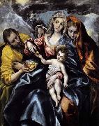 El Greco The Holy Family with St Mary Magdalen France oil painting artist